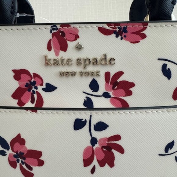 Kate Spade NWT Madison "Staci Tea Garden Toss" Satchel - Picture 2 of 7